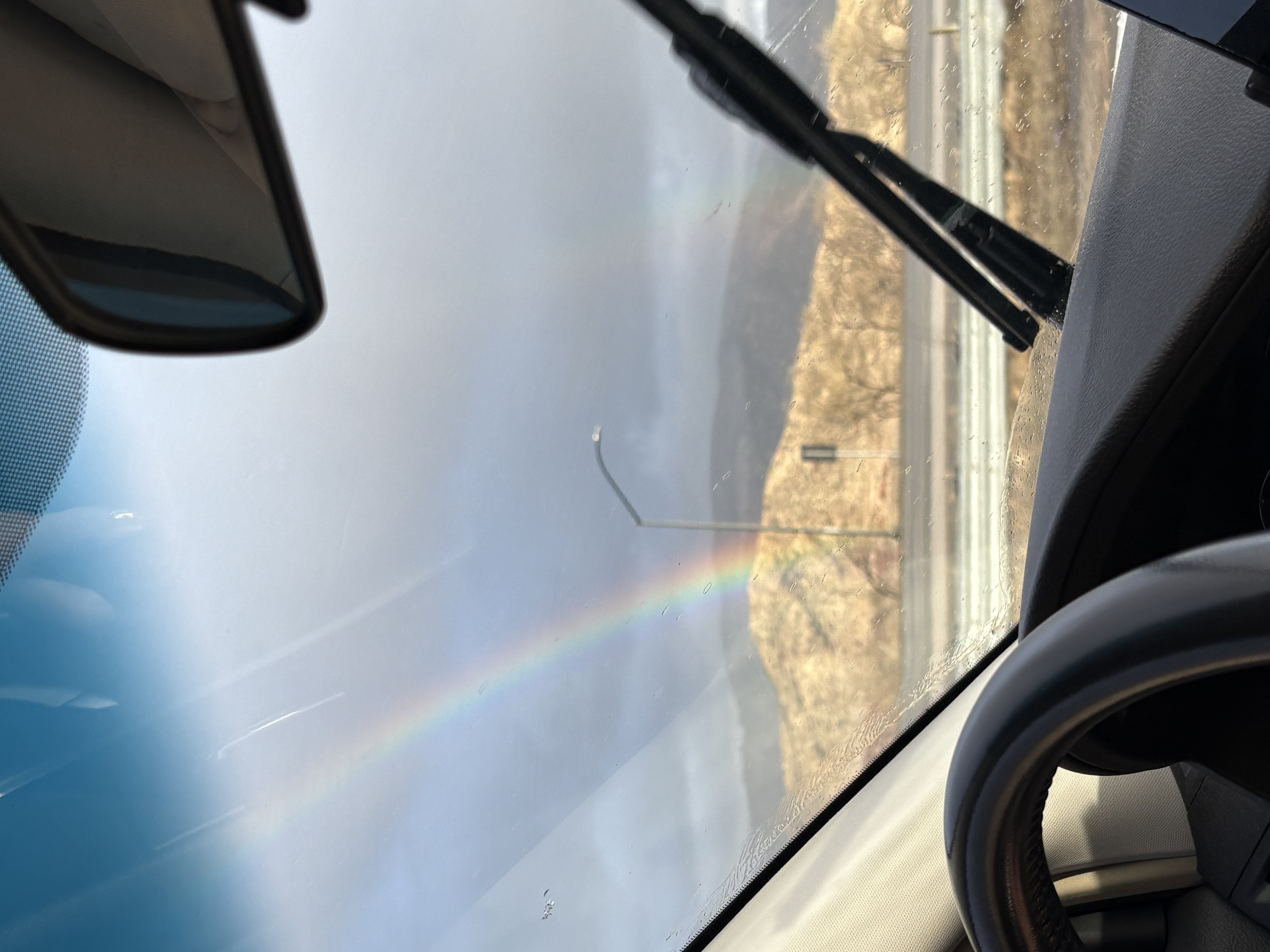 Double rainbow on the drive to LA